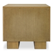 Moe's Home Collection Marcelle 2-Drawers Wood Bedroom Nightstand in White