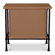 Moe's Home Collection Rene 2-Drawers Wood Bedroom Nightstand in Brown