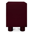 Moe's Home Collection Jolene 1-Drawer Wood Bedroom Nightstand in Red