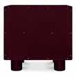 Moe's Home Collection Jolene 1-Drawer Wood Bedroom Nightstand in Red