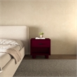 Moe's Home Collection Jolene 1-Drawer Wood Bedroom Nightstand in Red