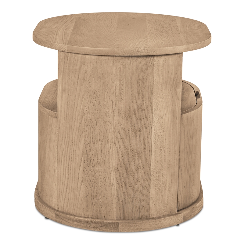 Moe's Home Collection Tommy 1-Drawer Wood Bedroom Nightstand in Natural