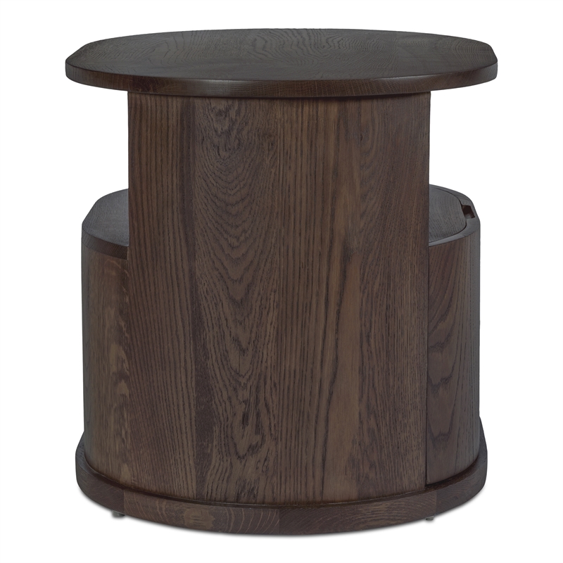 Moe's Home Collection Tommy 1-Drawer Wood Bedroom Nightstand in Brown