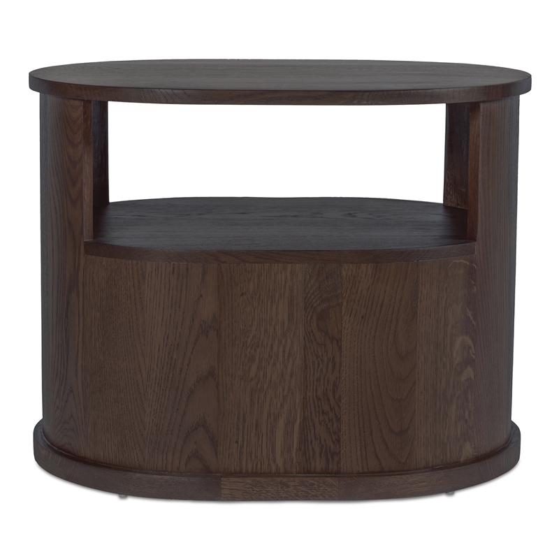 Moe's Home Collection Tommy 1-Drawer Wood Bedroom Nightstand in Brown