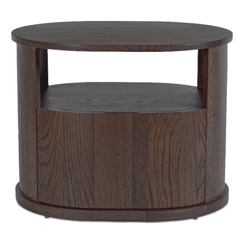 Moe's Home Collection Tommy 1-Drawer Wood Bedroom Nightstand in Brown