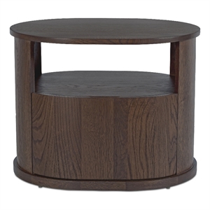 Moe's Home Collection Tommy 1-Drawer Wood Bedroom Nightstand in Brown