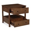 Moe's Home Collection Lottie 2-Drawers Wood Bedroom Nightstand in Brown