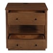 Moe's Home Collection Lottie 2-Drawers Wood Bedroom Nightstand in Brown