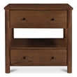 Moe's Home Collection Lottie 2-Drawers Wood Bedroom Nightstand in Brown