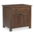 Moe's Home Collection Gene 1-Drawer Wood Bedroom Nightstand in Brown