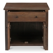 Moe's Home Collection Gene 1-Drawer Wood Bedroom Nightstand in Brown