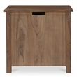 Moe's Home Collection Gene 1-Drawer Wood Bedroom Nightstand in Brown