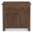 Moe's Home Collection Gene 1-Drawer Wood Bedroom Nightstand in Brown