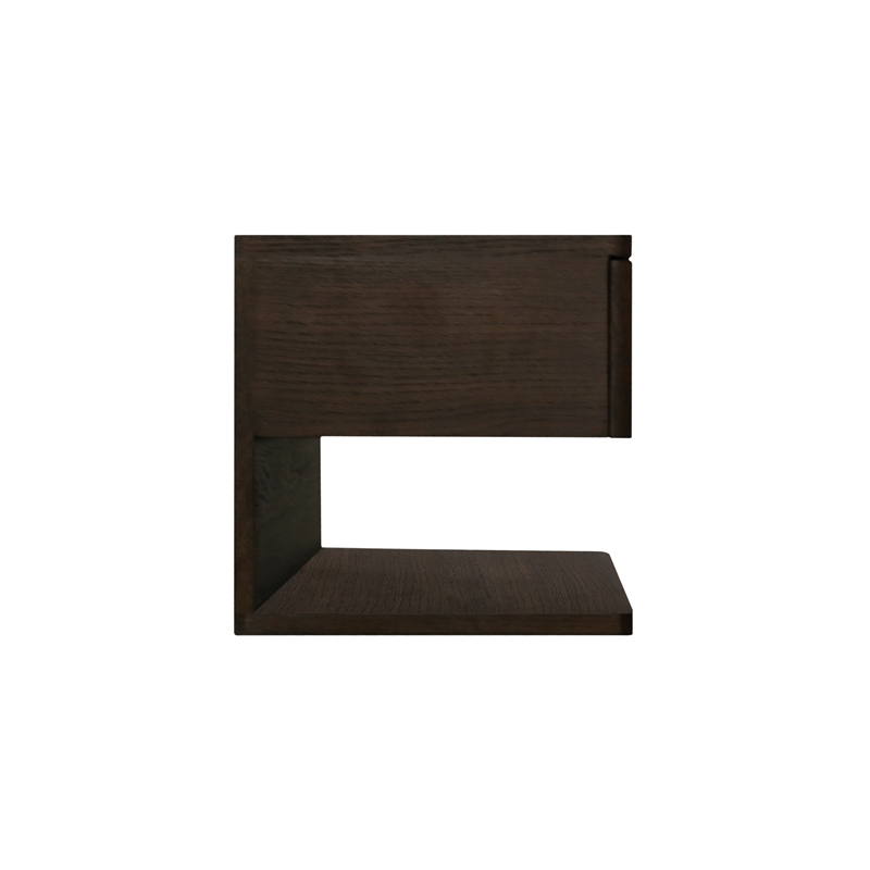 Moe's Home Collection Jonah 1-Drawer Wood Bedroom Nightstand in Brown