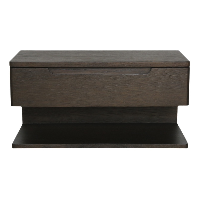 Moe's Home Collection Jonah 1-Drawer Wood Bedroom Nightstand in Brown