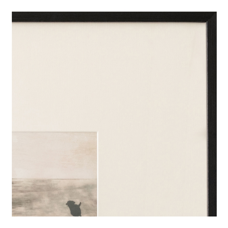 Moe's Home Collection Strand 2 Frame Canvas Print in Textured Matte Black Border
