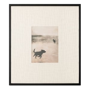Moe's Home Collection Strand 2 Frame Canvas Print in Textured Matte Black Border
