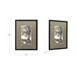 Moe's Home Collection Arise Framed Paper Print with Matte Black Border