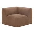 Moe's Home Collection Isla Corner Chair Fabric Brown