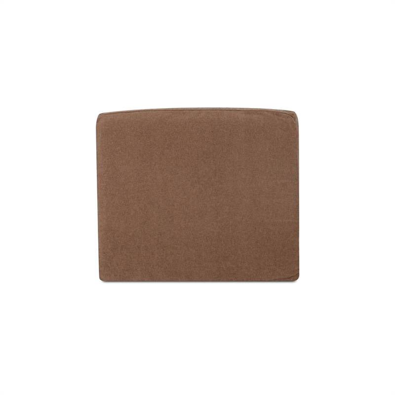 Moe's Home Collection Isla Slipper Chair Fabric Brown
