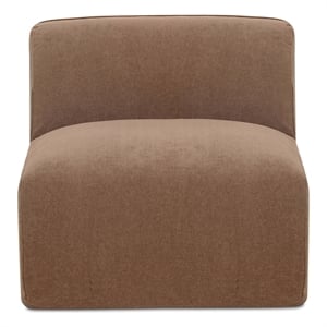 Moe's Home Collection Isla Slipper Chair Fabric Brown