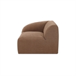 Moe's Home Collection Isla Corner Chair Fabric Brown