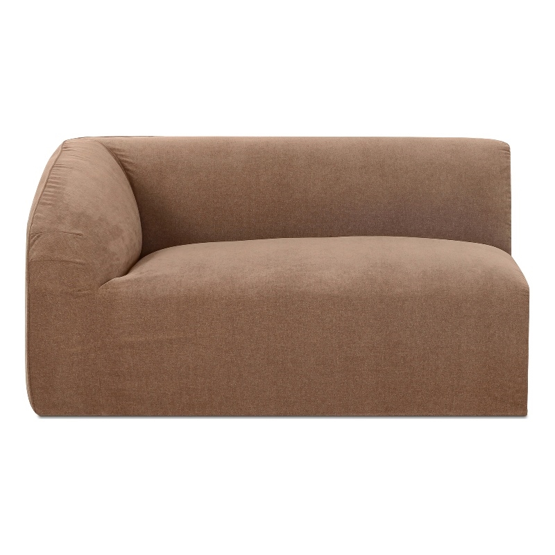 Moe's Home Collection Isla Corner Chair Fabric Brown