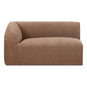 Moe's Home Collection Isla Corner Chair Fabric Brown