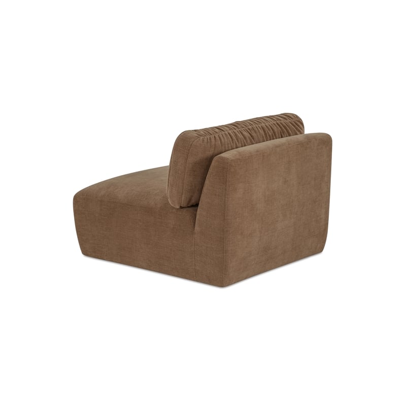 Moe's Home Collection Matina Slipper Chair Fabric Taupe