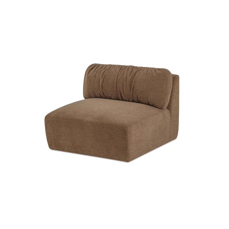 Moe's Home Collection Matina Slipper Chair Fabric Taupe