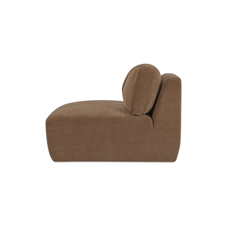 Moe's Home Collection Matina Slipper Chair Fabric Taupe