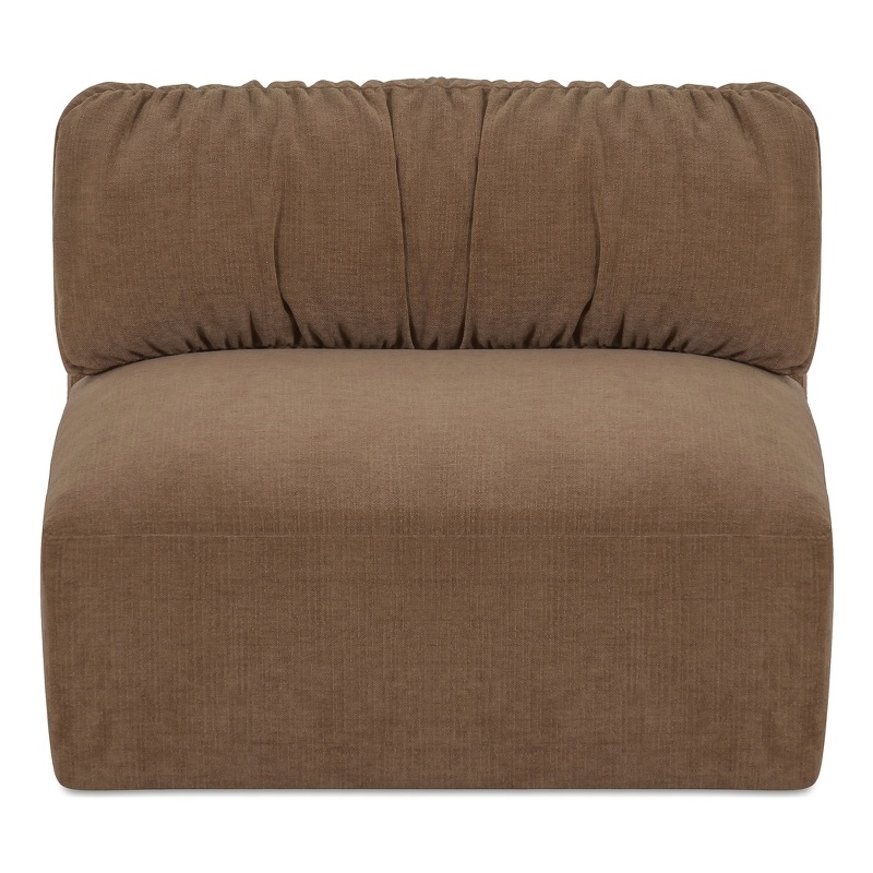 Moe's Home Collection Matina Slipper Chair Fabric Taupe