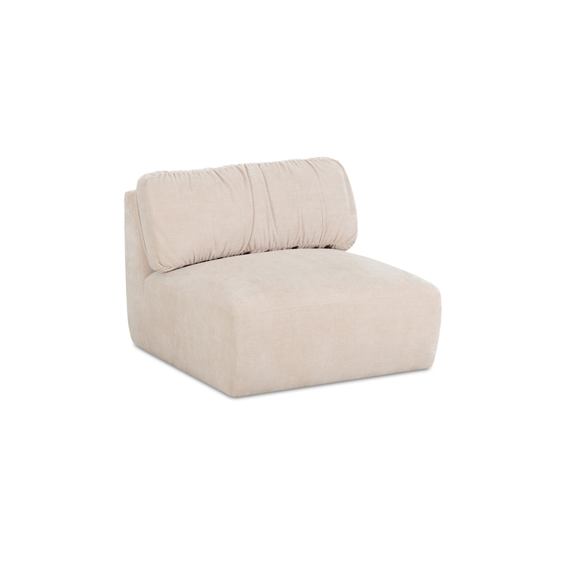 Moe's Home Collection Matina Slipper Chair Fabric Beige