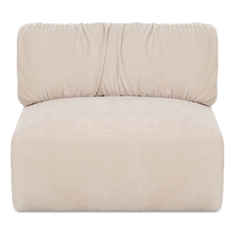 Moe's Home Collection Matina Slipper Chair Fabric Beige