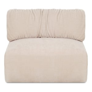 Moe's Home Collection Matina Slipper Chair Fabric Beige