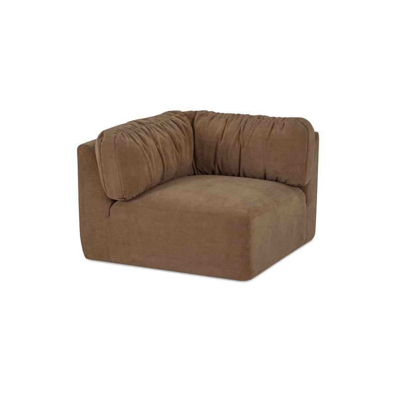 Moe's Home Collection Matina Corner Chair Fabric Taupe