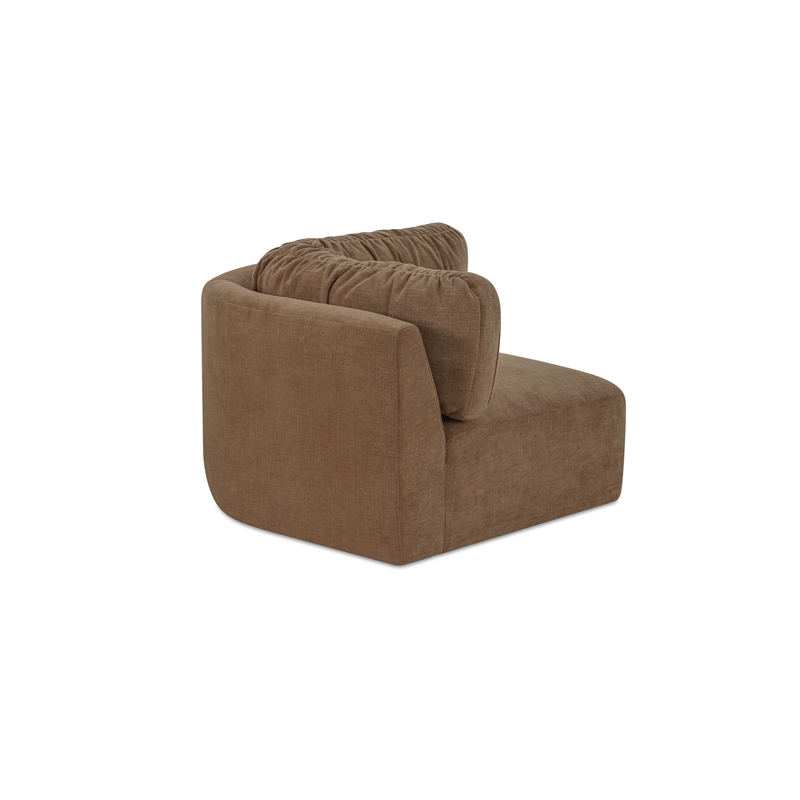 Moe's Home Collection Matina Corner Chair Fabric Taupe
