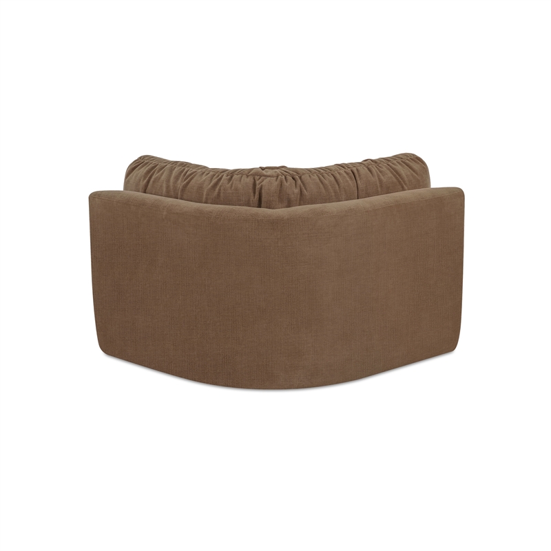 Moe's Home Collection Matina Corner Chair Fabric Taupe