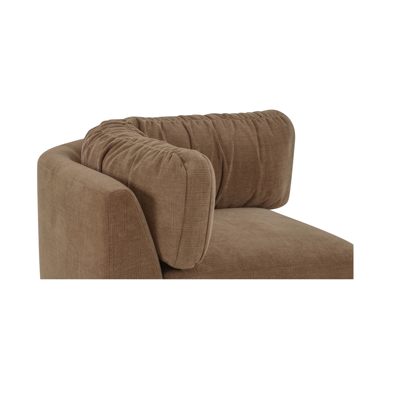 Moe's Home Collection Matina Corner Chair Fabric Taupe