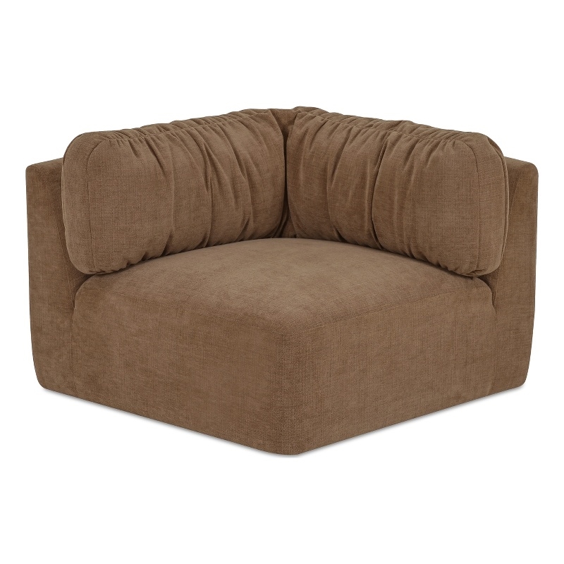 Moe's Home Collection Matina Corner Chair Fabric Taupe