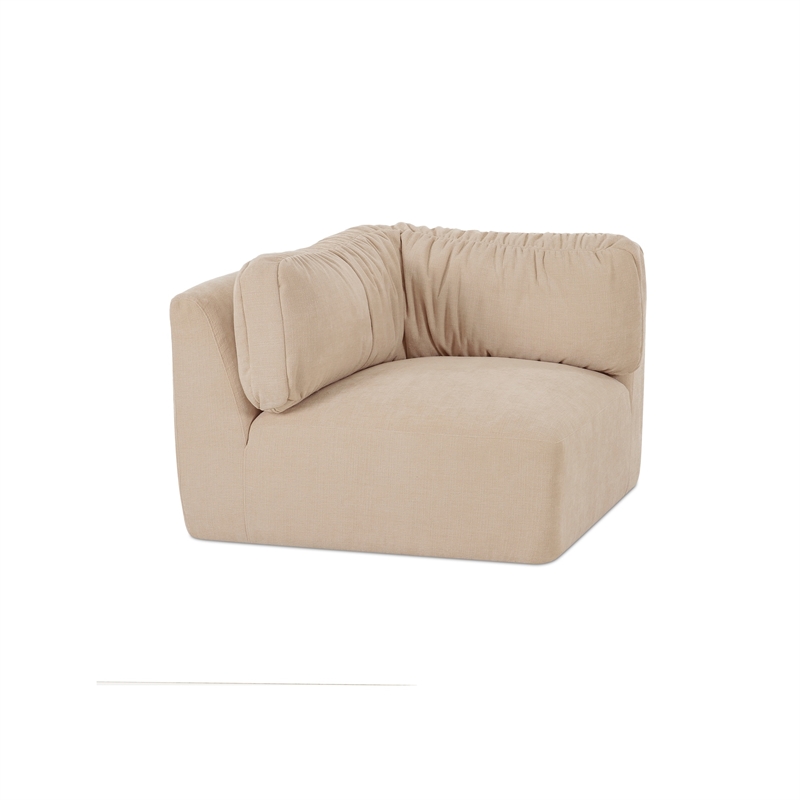 Moe's Home Collection Matina Corner Chair Fabric Beige