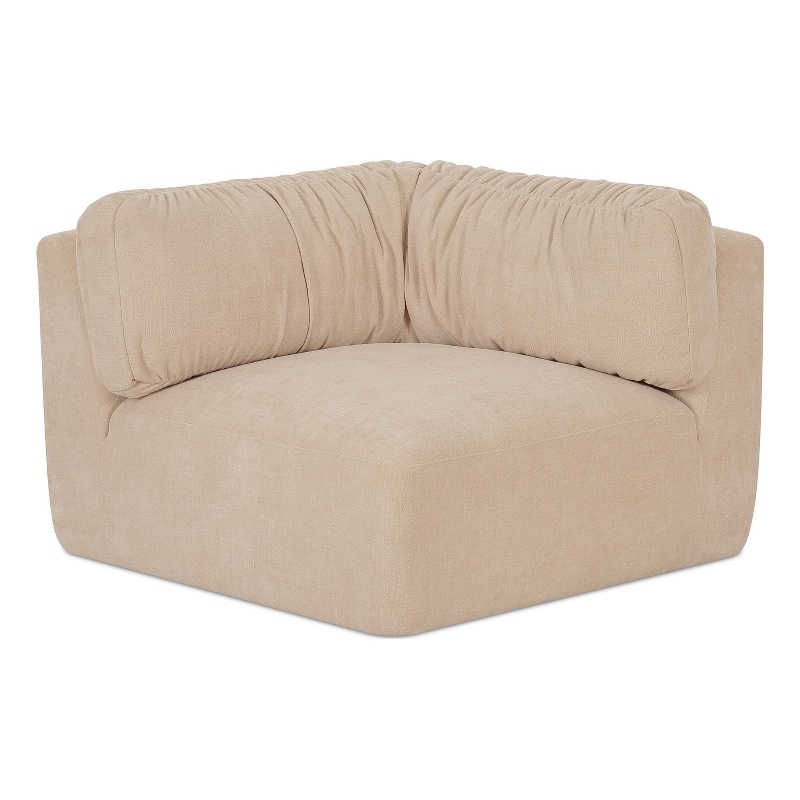 Moe's Home Collection Matina Corner Chair Fabric Beige