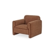 Moe's Home Collection Leo Occasional Chair Fabric Brown
