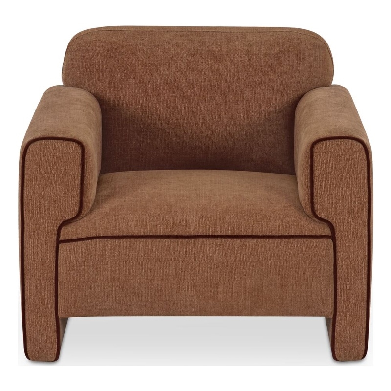 Moe's Home Collection Leo Occasional Chair Fabric Brown