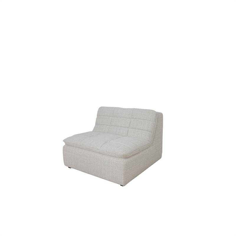 Moe's Home Collection Lino Slipper Chair Fabric Beige