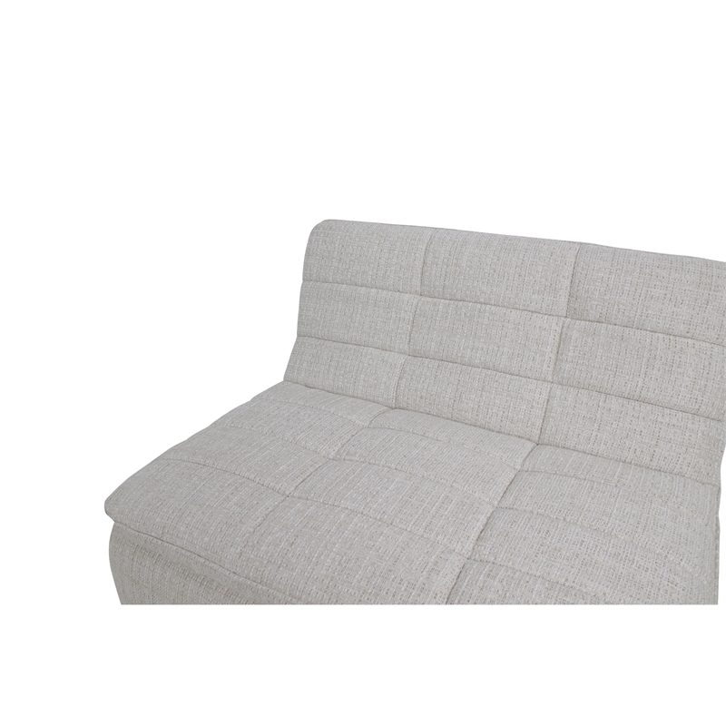 Moe's Home Collection Lino Slipper Chair Fabric Beige