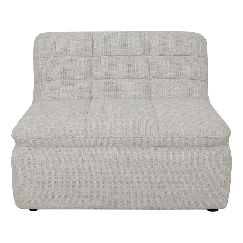 Moe's Home Collection Lino Slipper Chair Fabric Beige