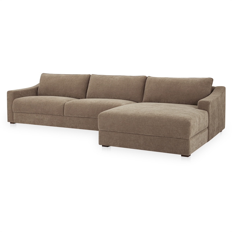 Moe's Home Collection Farrow Modular Sectional Fabric Taupe