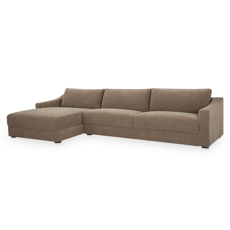 Moe's Home Collection Farrow Modular Sectional Fabric Taupe