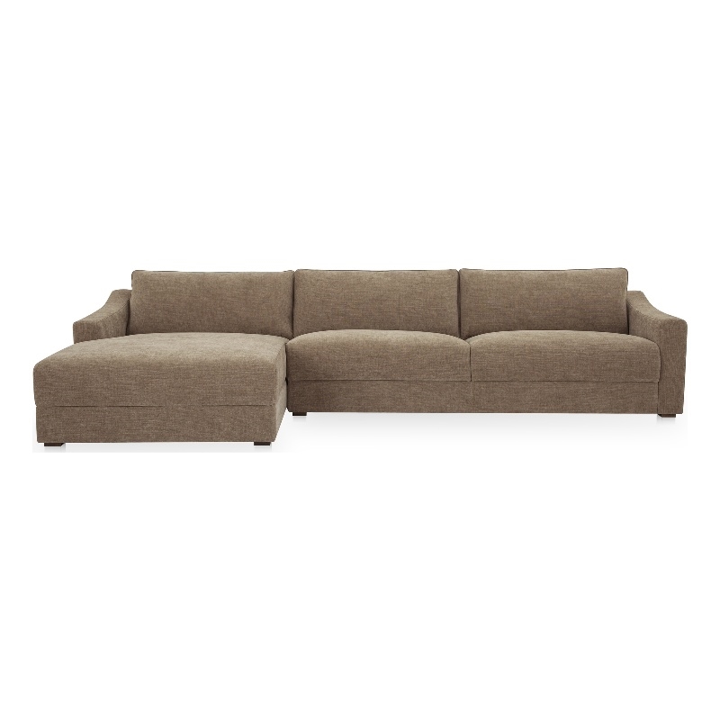 Moe's Home Collection Farrow Modular Sectional Fabric Taupe